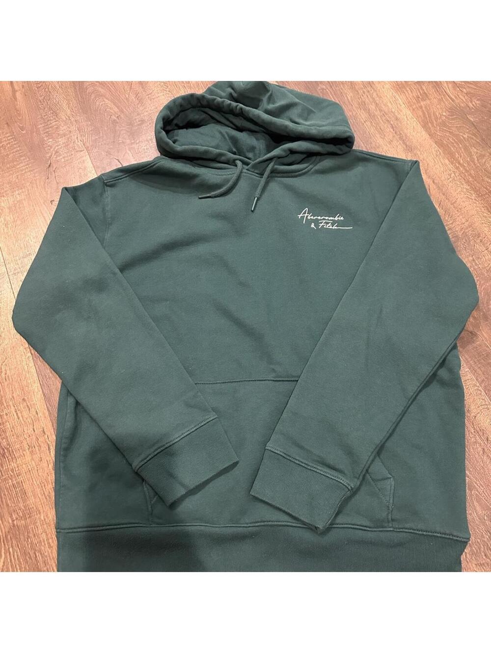 Abercrombie & Fitch Men's Green Hoody